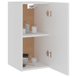 Armoire suspendue Blanc 29,5x31x60 cm Bois d'ingénierie