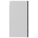 Armoire suspendue Gris brillant 39,5x31x60 cm Bois d'ingénierie