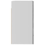 Armoire suspendue Gris béton 50x31x60 cm Bois d'ingénierie