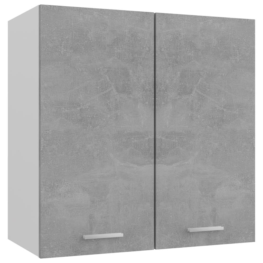 Armoire suspendue Gris béton 60x31x60 cm Bois d’ingénierie