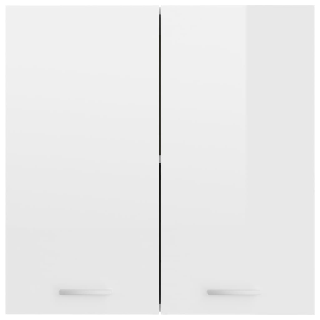 Armoire suspendue Blanc brillant 60x31x60 cm Bois d’ingénierie