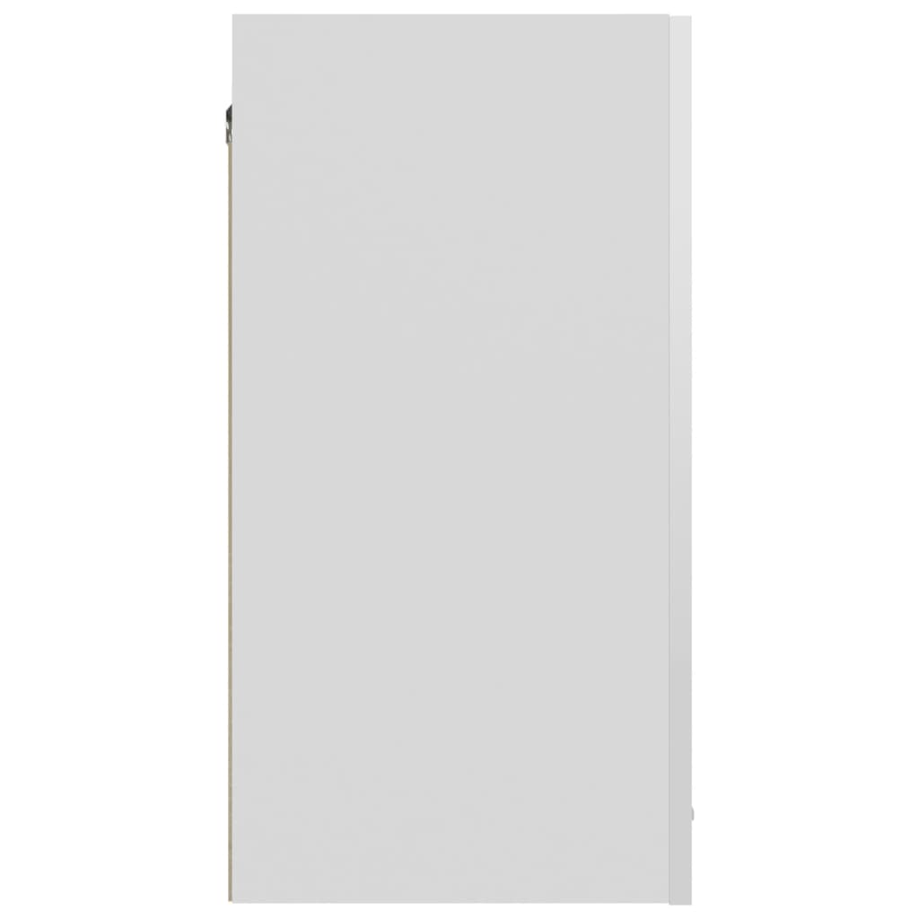 Armoire suspendue Blanc brillant 60x31x60 cm Bois d’ingénierie