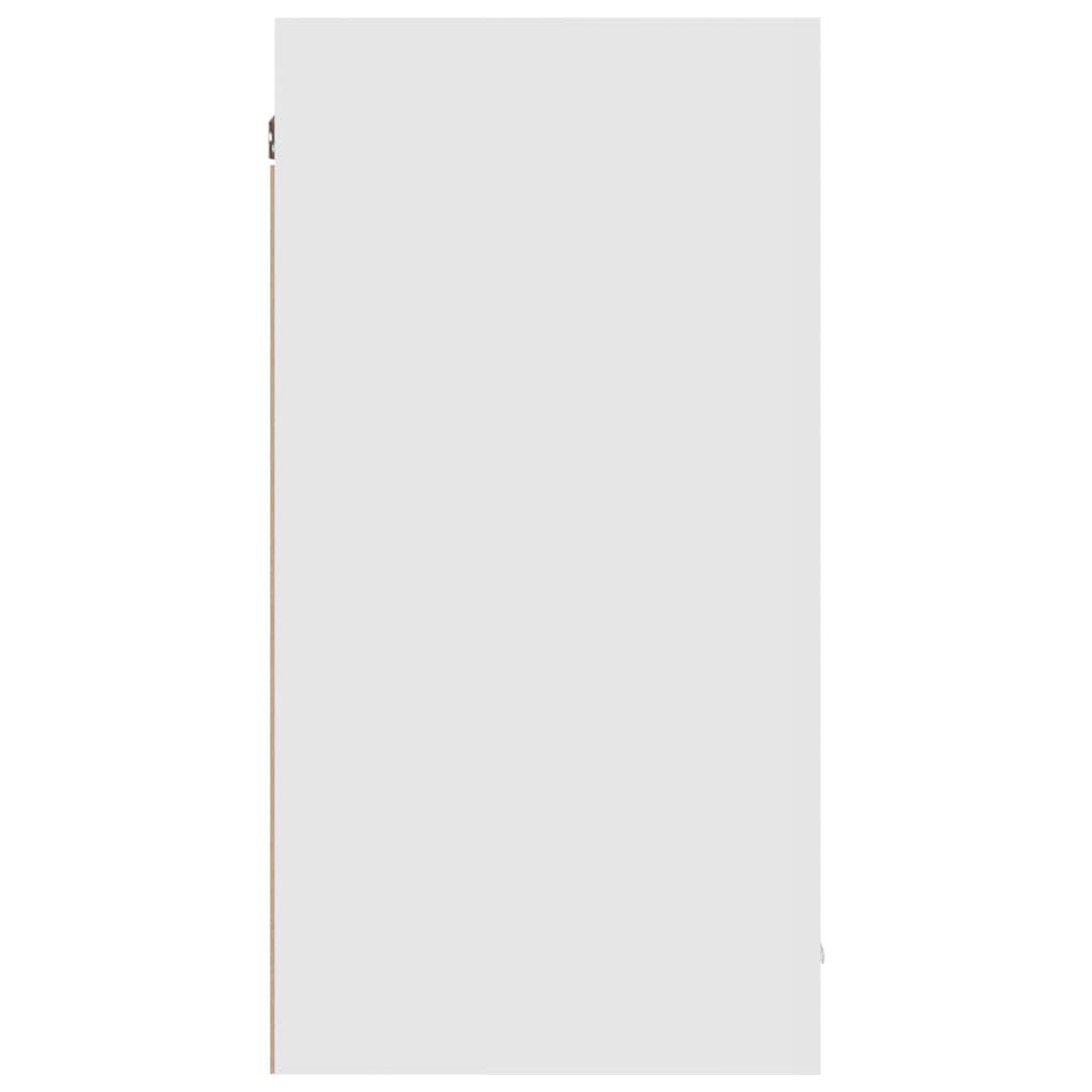 Armoire suspendue Blanc brillant 80x31x60 cm Bois d’ingénierie