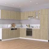 Sonoma Oak Oven Cabinet 60x46x81.5 cm Engineered Wood