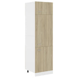 Armoire de réfrigérateur Chêne sonoma Bois d’ingénierie