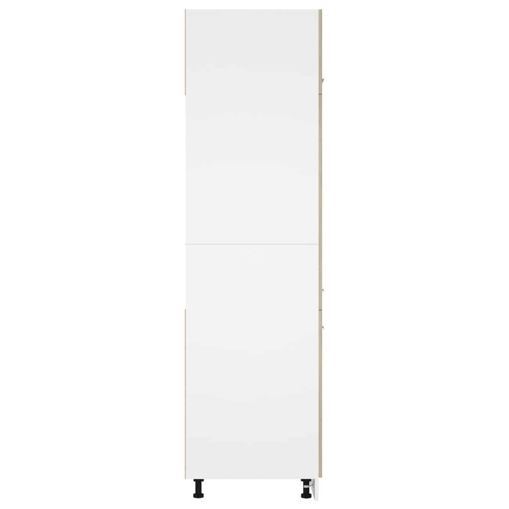 Armoire de réfrigérateur Chêne sonoma Bois d’ingénierie