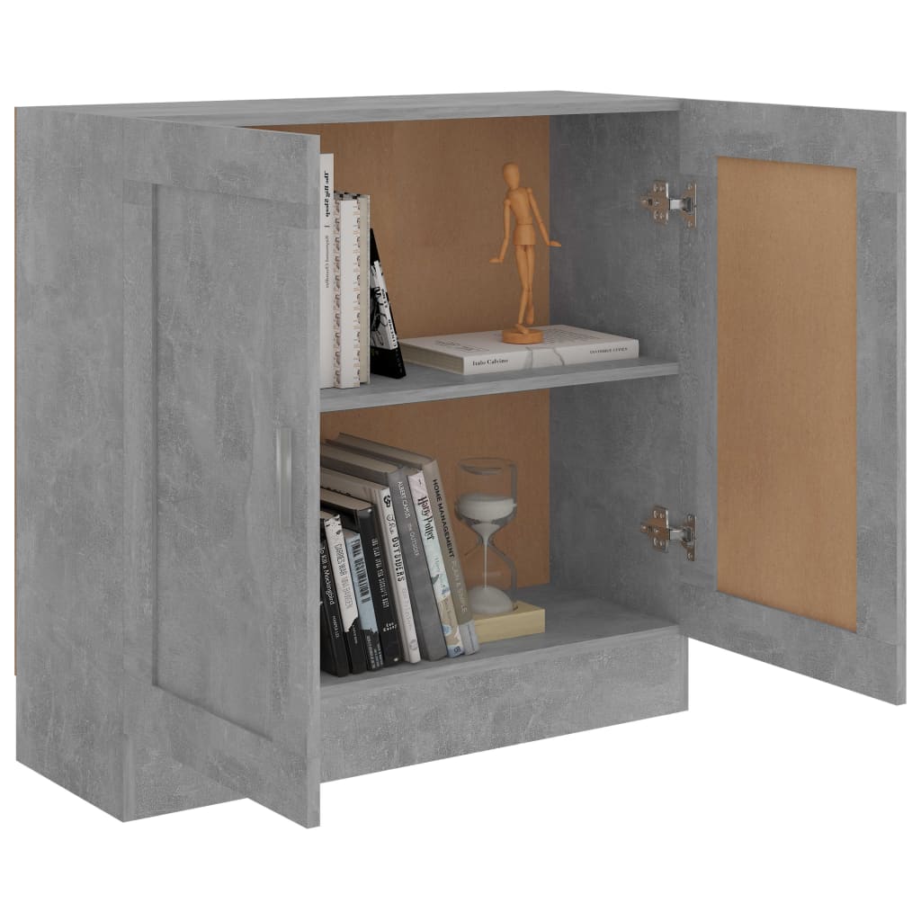 Bibliothèque Gris béton 82,5x30,5x80 cm Bois d'ingénierie