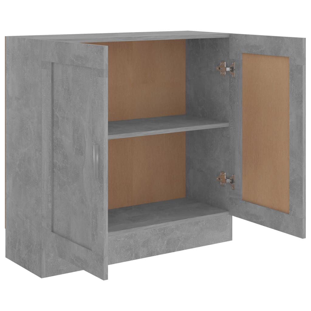 Bibliothèque Gris béton 82,5x30,5x80 cm Bois d'ingénierie