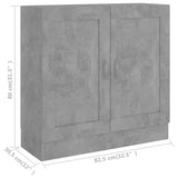 Bibliothèque Gris béton 82,5x30,5x80 cm Bois d'ingénierie