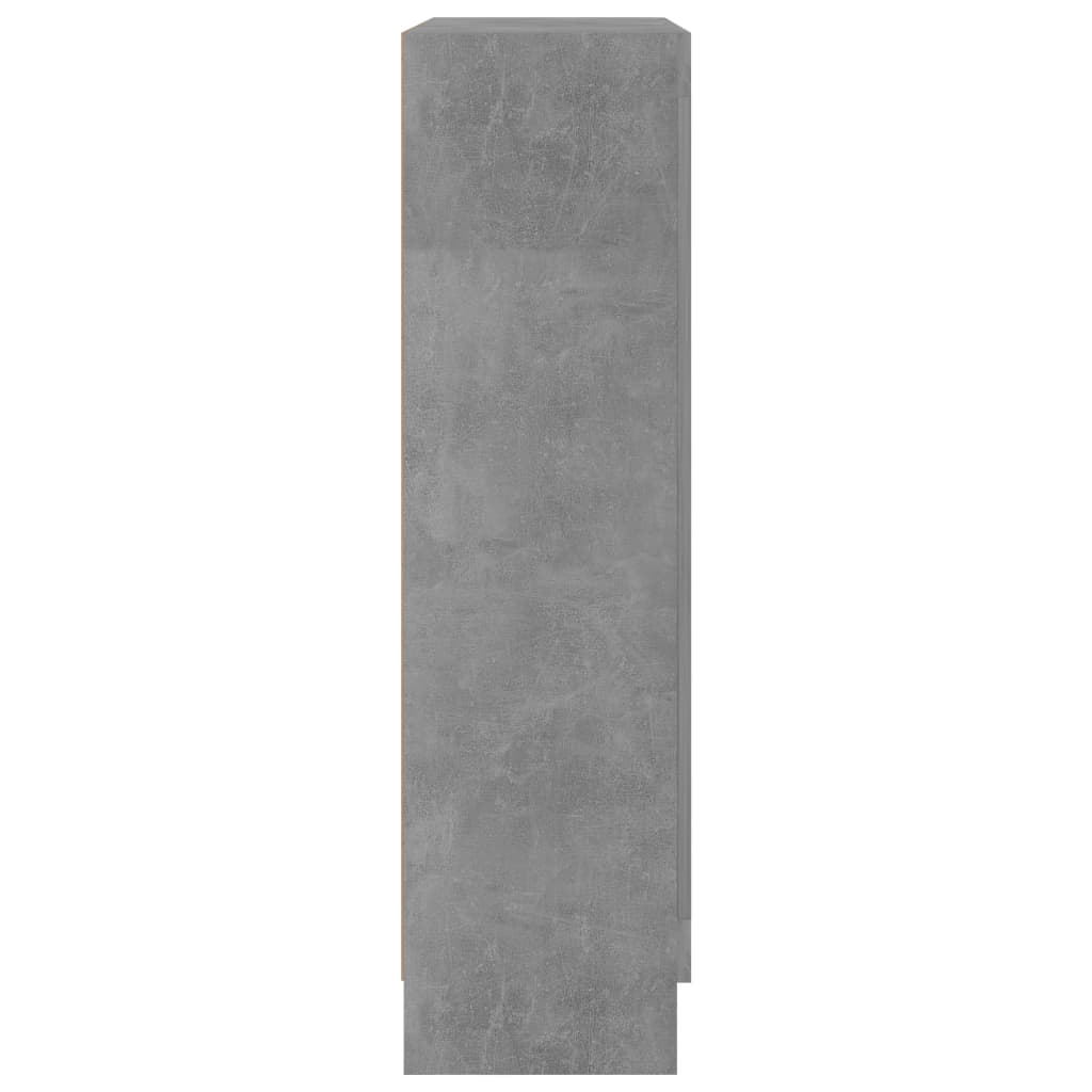 Concrete Grey Bookcase 82.5x30.5x115 cm Engineered Wood