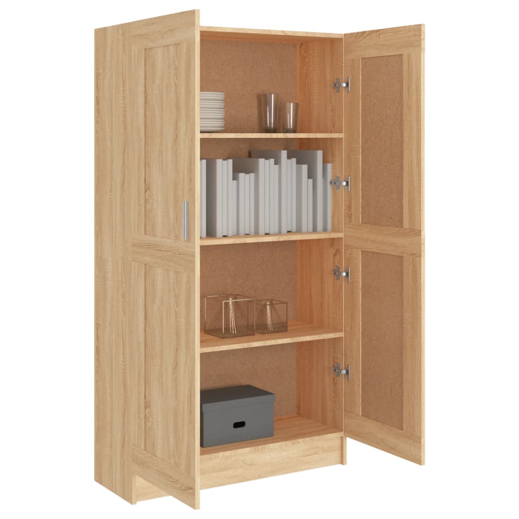 Bibliothèque Chêne sonoma 82,5x30,5x150 cm Bois d’ingénierie