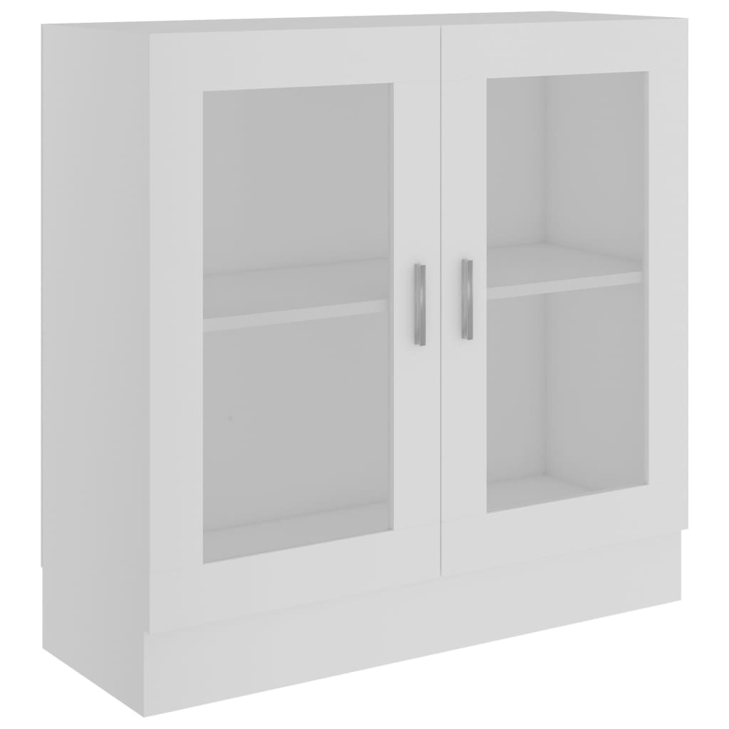 Armoire à vitrine Blanc 82,5x30,5x80 cm Bois d'ingénierie