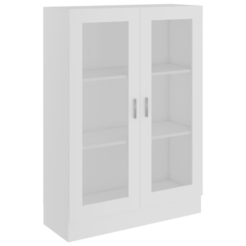 Armoire à vitrine Blanc 82,5x30,5x115 cm Bois d'ingénierie