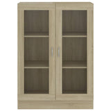 Armoire à vitrine Chêne sonoma 82,5x30,5x115 cm Bois ingénierie