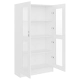 Armoire à vitrine Blanc 82,5x30,5x150 cm Bois d'ingénierie