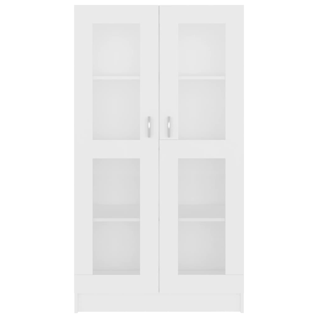 Armoire à vitrine Blanc 82,5x30,5x150 cm Bois d'ingénierie