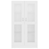 Armoire à vitrine Blanc 82,5x30,5x150 cm Bois d'ingénierie