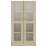 Armoire à vitrine Chêne sonoma 82,5x30,5x150 cm Bois ingénierie