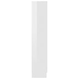 Armoire vitrine Blanc brillant 82,5x30,5x150 cm Bois ingénierie