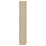 Armoire vitrine Chêne sonoma 82,5x30,5x185,5 cm Bois ingénierie