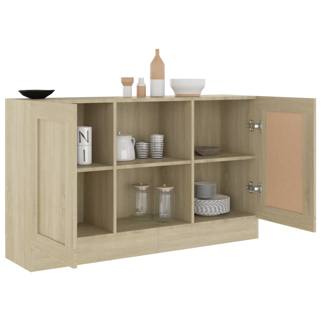 Buffet Chêne sonoma 120x30,5x70 cm Bois d'ingénierie