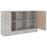 Buffet Gris béton 120x30,5x70 cm Bois d'ingénierie