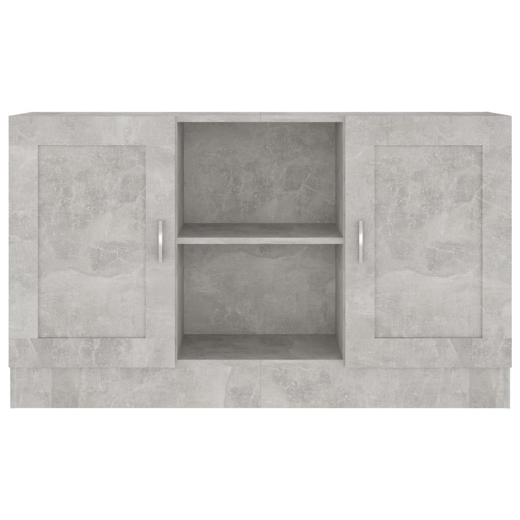 Buffet Gris béton 120x30,5x70 cm Bois d'ingénierie