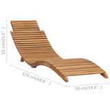 Folding lounge chair with table Solid teak wood