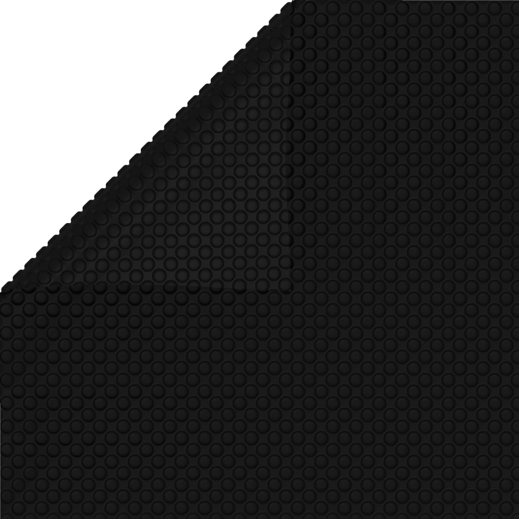 Couverture de piscine rectangulaire 600x400 cm PE Noir