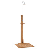 Douche de jardin 75x75x210 cm bois de teck solide