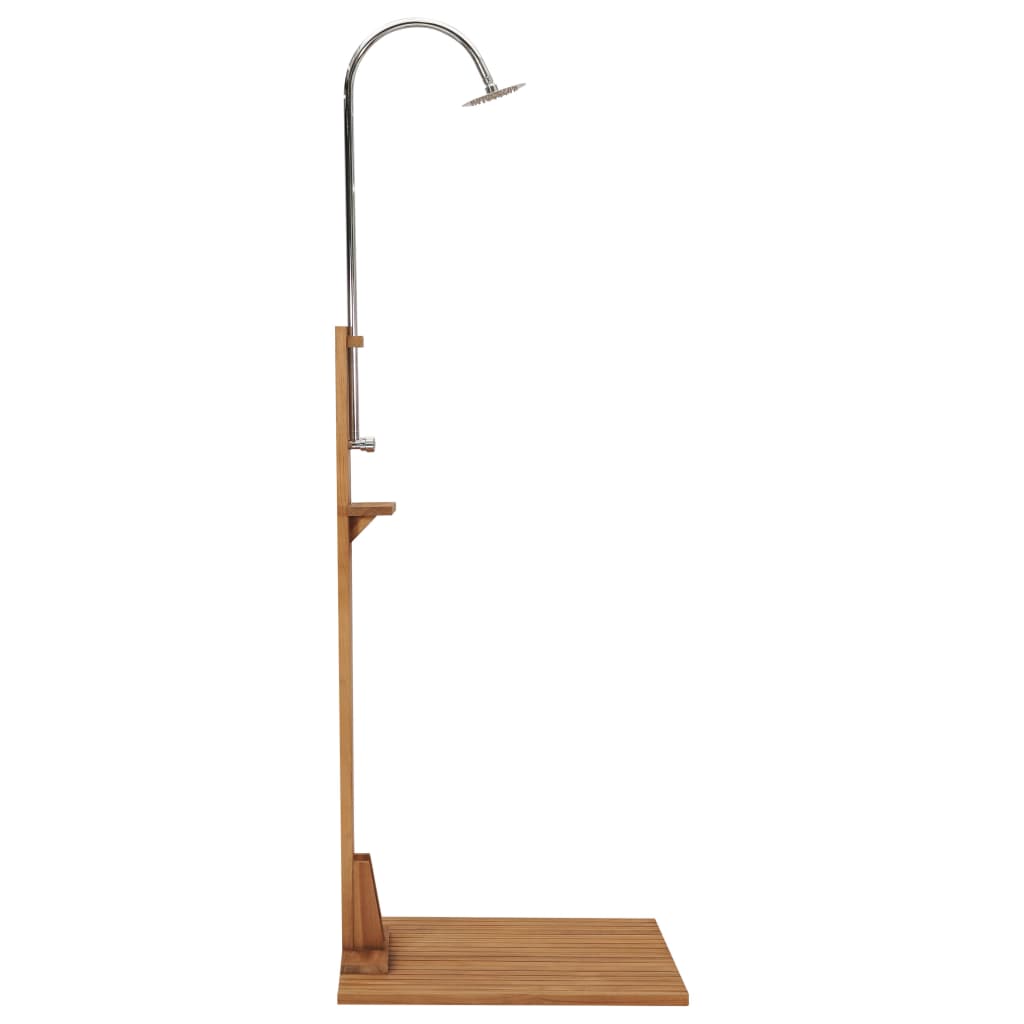 Douche de jardin 75x75x210 cm bois de teck solide