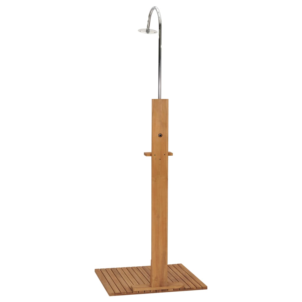 Douche de jardin 75x75x210 cm bois de teck solide