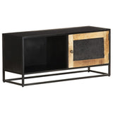 Meuble TV 90x30x40 cm Bois de manguier brut