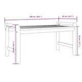 Coffee table 100x50x50 cm Solid acacia wood