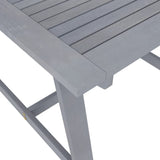 Table à dîner de jardin Gris 88x88x74 cm Bois d'acacia massif