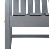 Chaises de jardin lot de 2 Gris Bois d'acacia solide