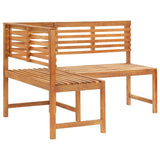 Banc d'angle de jardin 140 cm Bois solide d'acacia