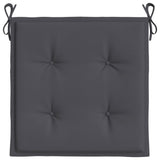 Coussins de chaise de jardin lot de 6 anthracite 40x40x3 cm