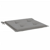 Coussins de chaise jardin lot de 6 gris 40x40x3 cm tissu oxford