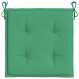 Coussins de chaise jardin lot de 2 vert 40x40x3 cm tissu oxford