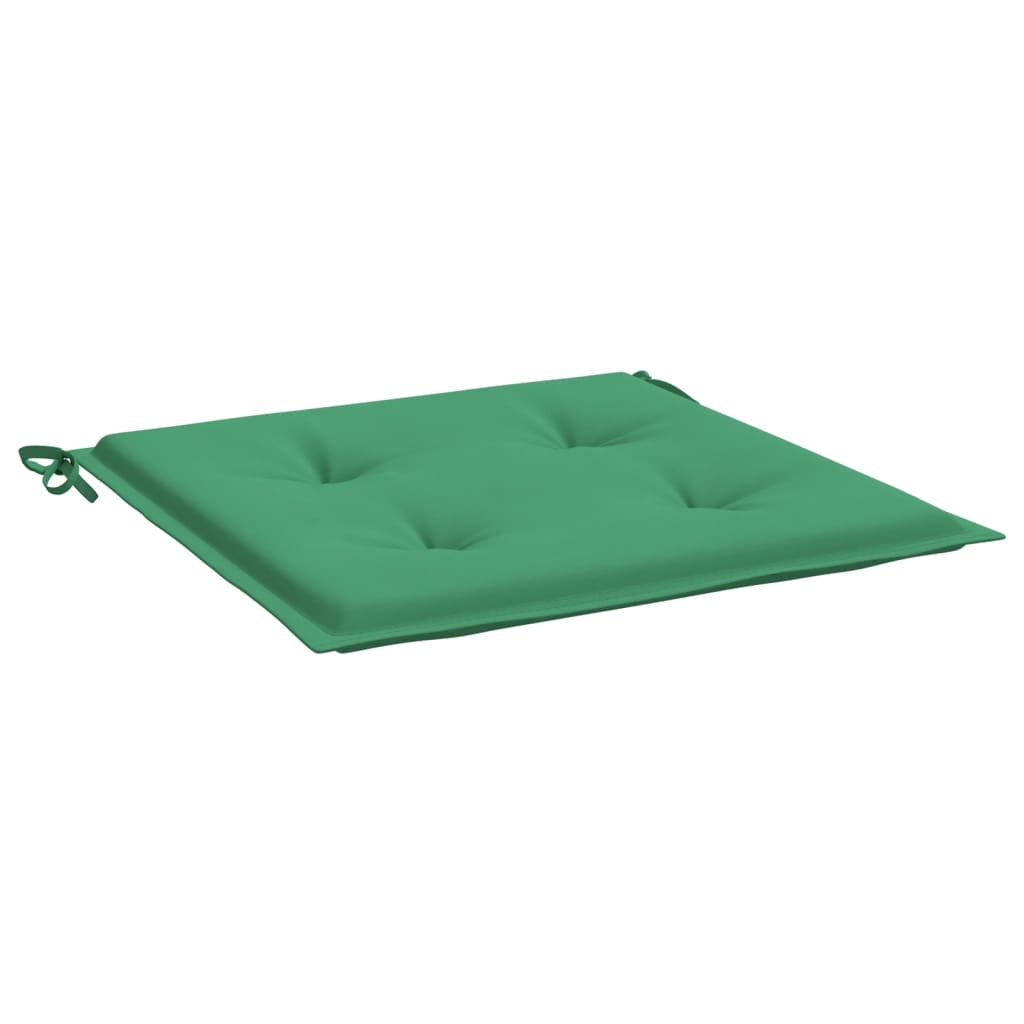 Coussins de chaise jardin lot de 6 vert 40x40x3 cm tissu oxford