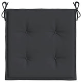 Coussins de chaise jardin lot de 6 noir 40x40x3 cm tissu oxford