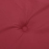 Coussins de chaise de jardin lot de 4 rouge bordeaux 40x40x3 cm