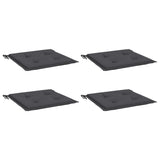 Coussins de chaise de jardin lot de 4 anthracite 50x50x3 cm