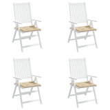 Coussins de chaise jardin lot de 4 beige 50x50x3cm tissu oxford