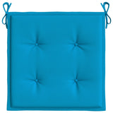 Coussins de chaise jardin lot de 6 bleu 50x50x3 cm tissu oxford