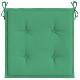 Coussins de chaise jardin lot de 6 vert 50x50x3 cm tissu oxford