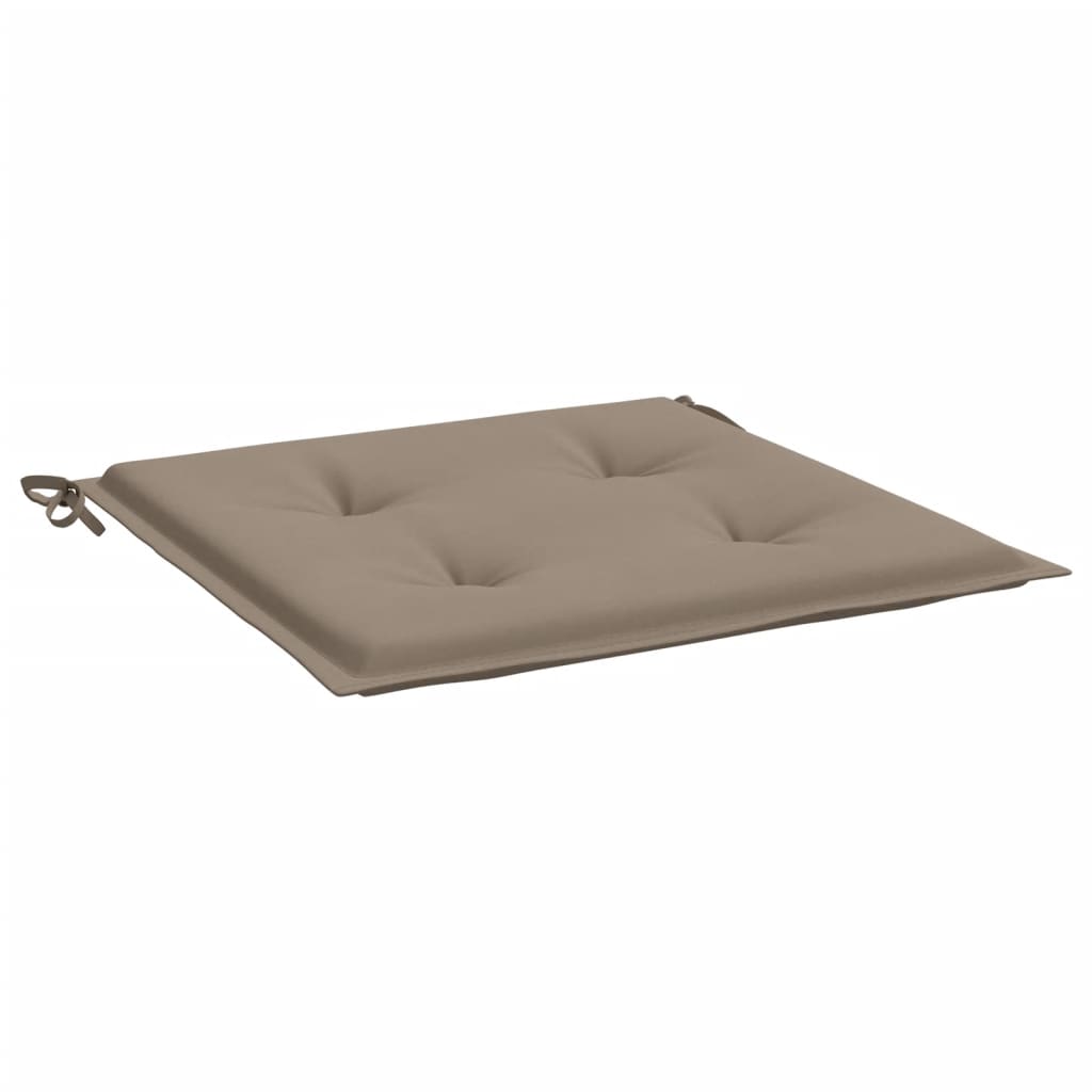 Coussins de chaise jardin lot de 4 taupe 50x50x3cm tissu oxford