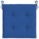 Coussins de chaise de jardin lot de 6 bleu royal 50x50x3 cm