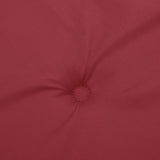 Coussin de banc de jardin rouge bordeaux 100x50x3 cm